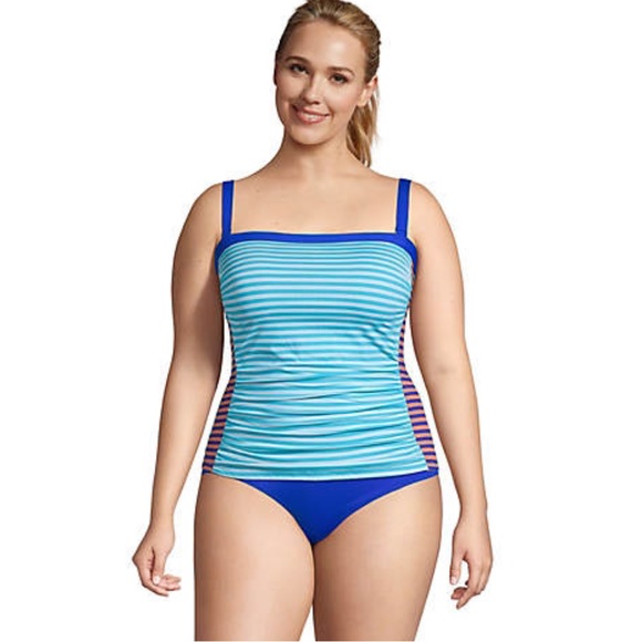 Lands End Tankini strapless - Picture 1 of 2